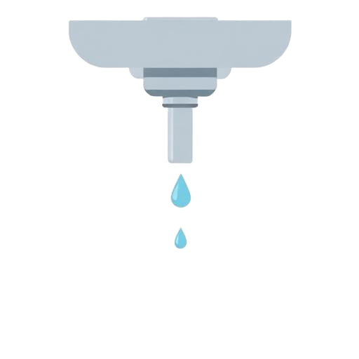Sink with leaking waste pipe indicating a drainage system leak in waste pipework